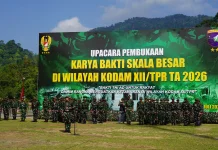 Kodam XII Tanjungpura Bangun Perbatasan, Infrastruktur dan Bakti Sosial Digencar