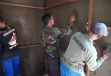 TMMD Kodim Sambas Percepat Rehabilitasi Rumah Pak Mus Mulyadi