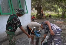 Air Bersih Mengalir, Warga Tempapan Hulu Rasakan Manfaat TMMD