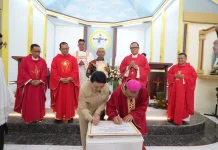 Bupati Karolin di Peresmian Gereja Stasi Dano: Jangan Sampai Anak Tidak Sekolah