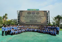 Pangdam XII/Tpr Ambil Sumpah 171 PNS Kementerian Pertahanan