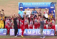 Hasil final Piala Soeratin U-17 Kalbar, Kubu Raya United Keluar Sebagai juara