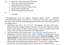 Sambut HUT Ke-81 RI, Warga Pontianak Imbau Kibarkan Bendera Sebulan Penuh