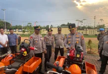 Kapolres Kubu Raya Cek Kesiapan Armada Hadapi Karhutla