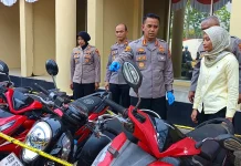 Polresta Pontianak Ungkap Lima Kasus Curanmor, 11 Unit Motor Diamankan