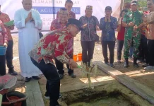Peletakan Batu Pertama Gereja di Desa Kapur, Wujud Komitmen Jaga Kerukunan Umat