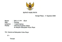 Kualitas Udara Menurun, Pemkab Kubu Raya Imbau Masyarakat Batasi Aktivitas di Luar