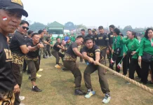 Lomba Kemerdekaan Kodim Landak Perkuat Kebersamaan Prajurit dan Keluarga