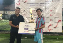 RRI Pontianak Keluar Sebagai Juara Mini Soccer Piala Kimia Farma