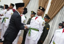 Wako Edi Kukuhkan Paskibraka Pontianak 2026