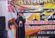 50 Anak Meriahkan Lomba Adzan di Tanjung Hilir