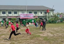 Perlombaan HUT RI Meriahkan Kebersamaan Keluarga Besar Kodim Sambas