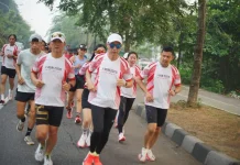 Rayakan Kemerdekaan, Tiga Pelari Tempuh Pontianak-Kuching
