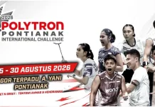 Jadwal Bulutangkis Polytron Pontianak Internasional Challenge Hari Ini