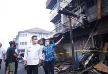 Wali Kota Tinjau Kebakaran Ruko di Jalan Barito