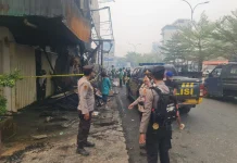 18 Ruko di Jalan Barito Pontianak Terbakar