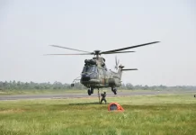 Lanud Supadio Perkuat Satgas Udara Kerahkan Super Puma Atasi Karhutla