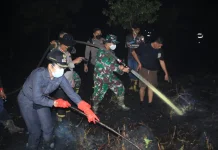 Dandim Singkawang Pimpin Langsung Kendalikan Penanganan Karhutla Pangmilang