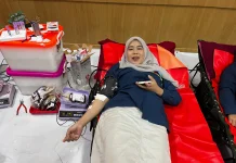 Respon Positif Salah Satu Peserta Donor Darah RRI Pontianak bersama PMI