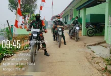 Koramil Darit Perkuat Patroli Cegah Karhutla di Landak