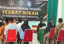 48 Pasangan Ikuti Sidang Itsbat Nikah Terpadu di Kubu Raya