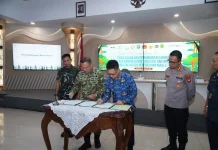 TNI dan Pemkot Komitmen Cegah Karhutla