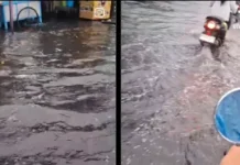 Jalan ke Kota Baru Terendam, Warga Justru Bersyukur Diguyur Hujan