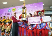 Prestasi Bidang Olahraga, Perwosi Kalbar Raih Juara Tiga Senam Kreasi Nasional