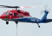 Helikopter Sikorsky UH-60L dan Chinook CH-47 Padamkan Karhutla di Dua Kabupaten