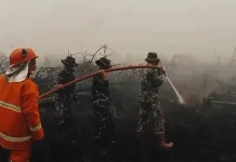 Kodam XII Tanjungpura dan Satpol PP Kalbar Padamkan Karhutla di 4 Kabupaten