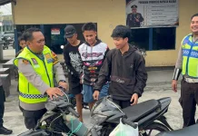 Lima Motor Knalpot Brong Diamankan Polres Mempawah