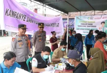 Polres Landak Gelar Layanan Kesehatan dan Pangan Murah di Mandor