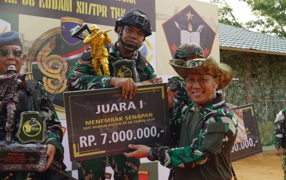 Pangdam XII Tutup Lomba Tembak HUT ke-68 Kodam Tanjungpura