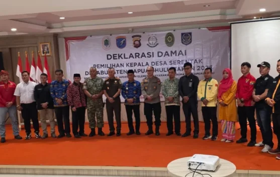 Deklarasi Damai Pilkades Kapuas Hulu, Calon Kades Siap Bertanding Secara Sportif