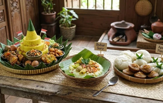 Bubur Suro, Nasi Tumpeng, dan Kue Apem dalam Tradisi 1 Suro/Muharram