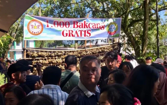 Rayakan Festival Bakcang di Alun Kapuas, Panitia Bagikan 1.000 Porsi Gratis