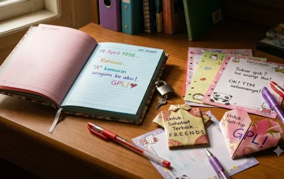 Gembok Rahasia, Lipatan Kertas: Romantisme Cara Komunikasi Jadul yang Bikin Rindu