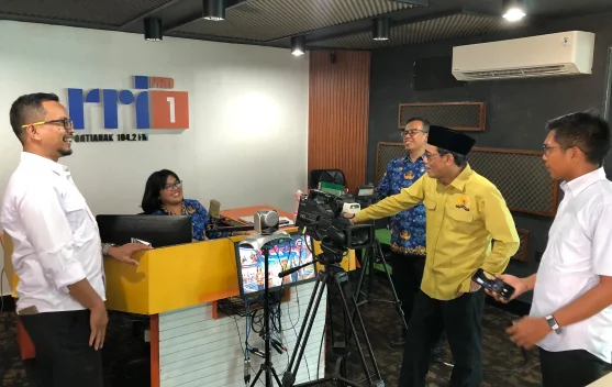 Dukung Penguatan Media Publik, Komisi VII DPR-RI Alifudin Kunker RRI Pontianak
