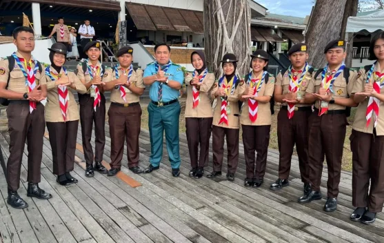 Pramuka Kalbar Ikut Pendidikan Marin Malaysia