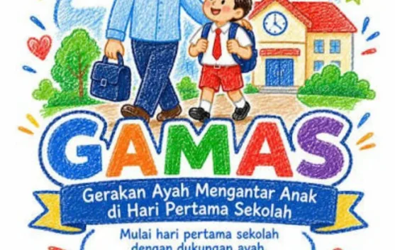 Gerakan Ayah Mengantar Anak di Hari Pertama Sekolah (GAMAS)