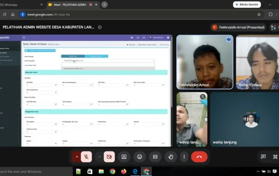Pelatihan Admin Website Desa Mentonyek Tingkatkan Kapasitas Aparatur Desa