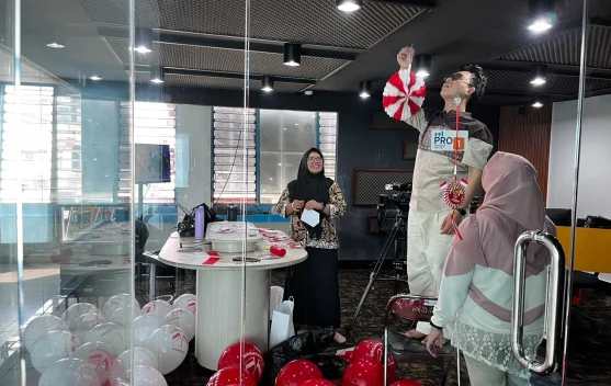 Kemeriahan HUT Kemerdekaan RI Mulai Terasa di Studio RRI Pontianak