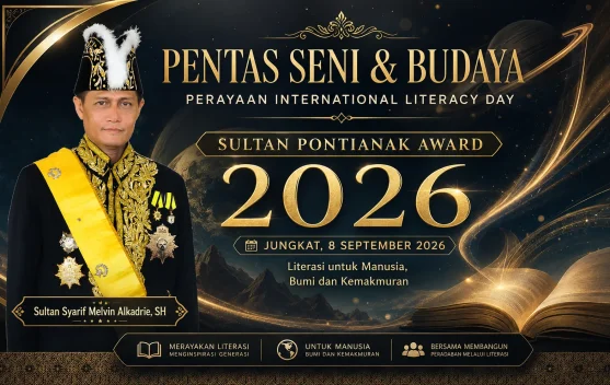 Dukung Literasi, YM Sultan Pontianak Ke-IX Siapkan Penghargaan Sastra di Jungkat