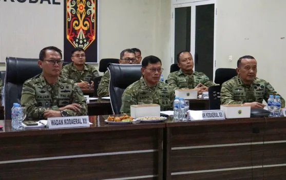 Dankodaeral XII Ikuti Vicon Terpusat, Optimalkan Kesiapan HUT Ke-81 TNI AL