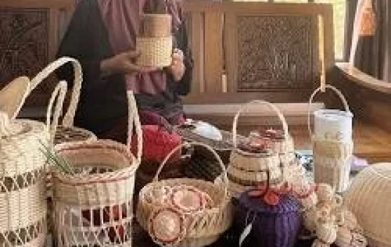 Mengubah Gulma Menjadi Karya: Pesona Kerajinan Akar Keladi Air Khas Kalbar