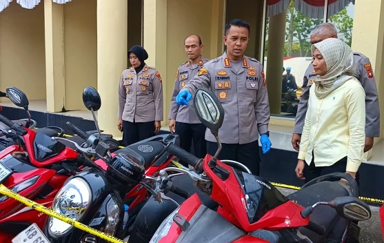 Polresta Pontianak Ungkap Lima Kasus Curanmor, 11 Unit Motor Diamankan