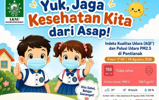 LKNU Kalbar Rilis Panduan Kesehatan untuk Siswa PAUD di tengah Kepungan Kabut Asap