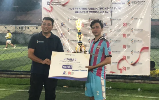 RRI Pontianak Keluar Sebagai Juara Mini Soccer Piala Kimia Farma