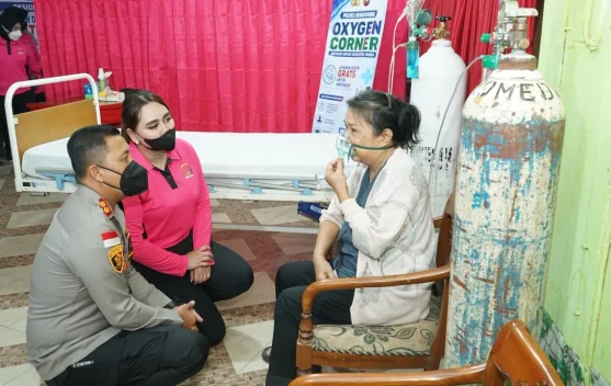 ISPA Meningkat di tengah Kabut Asap, Polres Bengkayang Hadirkan Oxygen Corner