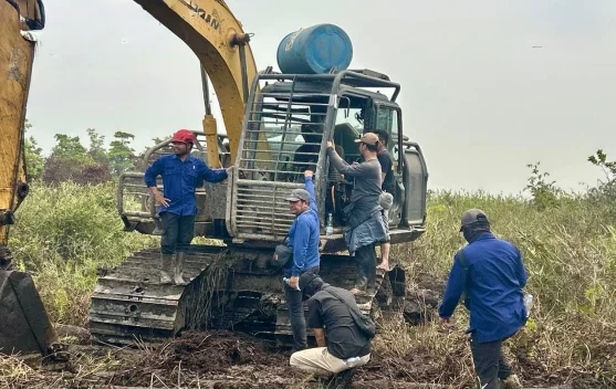 Tim Gabungan Amankan Alat Berat dari Perambahan Hutan Ketapang